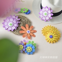 Three-dimensional sponge paper foam flowers flowers primary school classroom layout kindergarten decoration wall stickers blackboard newspaper collocation