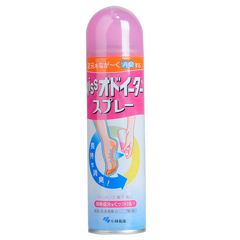 日本原装小林制药足部除臭喷雾止汗干爽杀菌除脚臭喷剂150ml