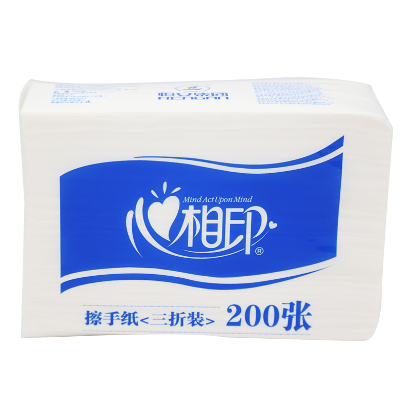心相印商务三折擦手纸200张/包  CS001