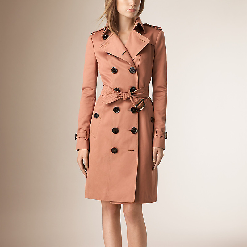 BURBERRY/博柏利棉缎 Trench 风衣 39892241
