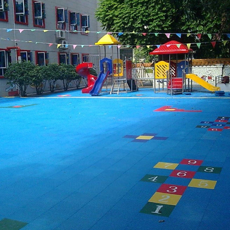 Suspended Assembly Floor Nursery Basketball Court Sports Floor Patch Ground Mat PP Environmentally Durable installation Design