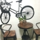 Bàn ghế ban công gỗ rắn bàn cà phê ba bộ phòng khách ngoài trời giải trí đồ nội thất kết hợp ngoài trời ghế gỗ rắn năm mảnh - Bàn ghế ngoài trời / sân ghế ngoài trời Bàn ghế ngoài trời / sân