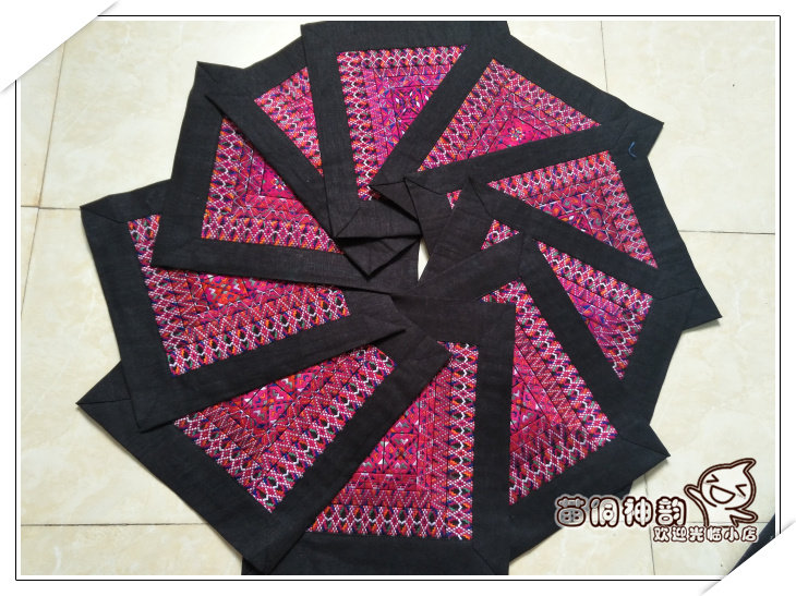 Miao Dong Shen Yun 2804 Guizhou Huangping Miao number sand old embroidery small embroidery pieces are suitable for processing spot single piece special price