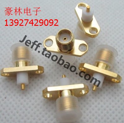 RF coaxial connector SMA-KF SMA head diamond flange socket (outer screw inner hole) SMA-50KFD