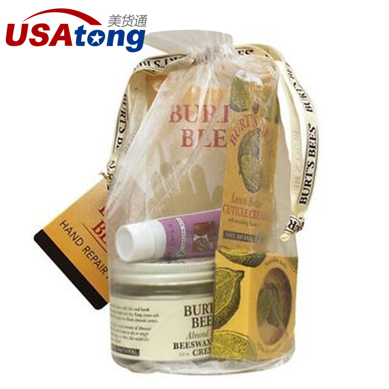 Burt's Bees小蜜蜂 护手霜护甲霜4件套 原装正品