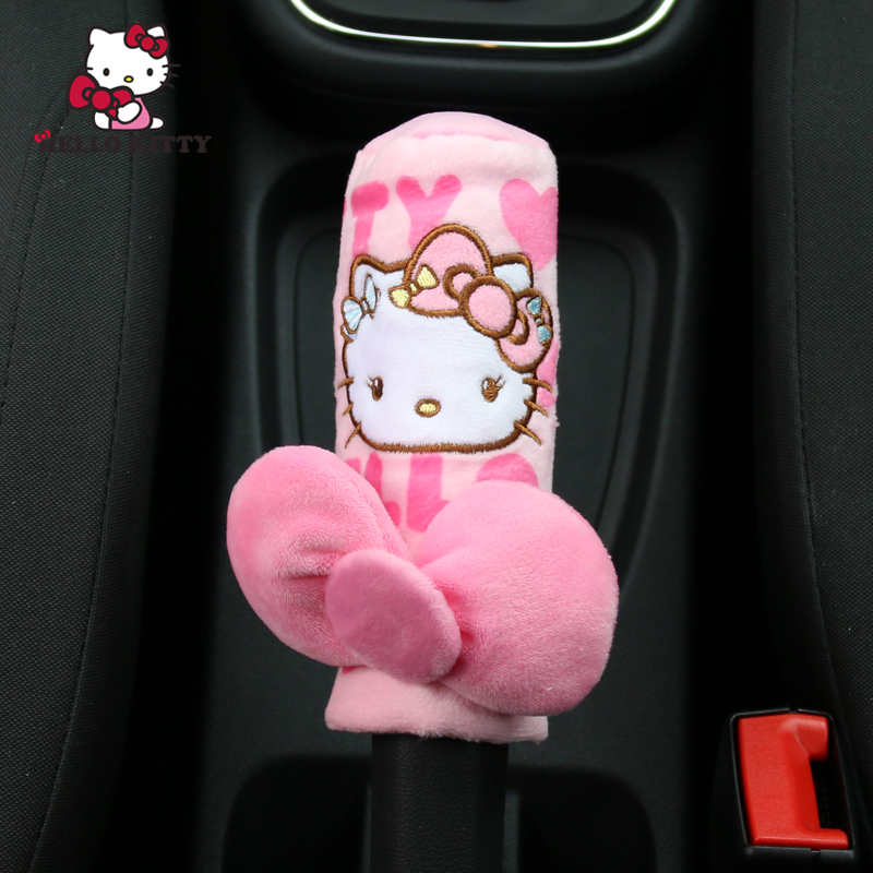 Hello Kitty汽车手刹套卡通可爱车用防尘套手动自动通用汽车内饰