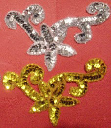 Stage costume accessories, dance performance accessories, handmade stage sequin flowers 155# sequin flowers, 5 yuan a pair