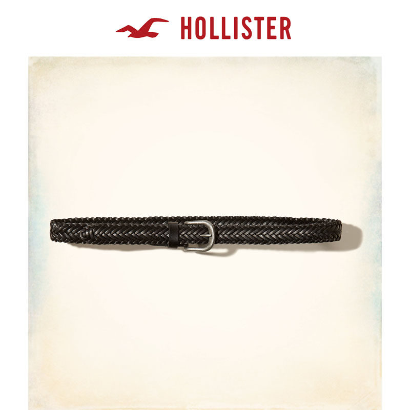 Hollister 2016春装新款 编织式皮革腰带 女 114627
