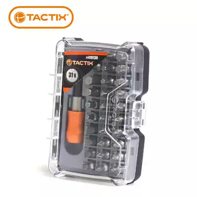 TACTIX 31 pieces of electric screwdriver batch set S2 material hexagonal plum blossom electric screwdriver batch head