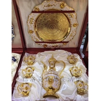 Russian Retro Wine Suit Eurostyle Creative Home Wedding Wine Jug Wine Glass Zinc Alloy Fashion Tabletop Pendulum