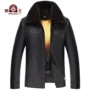 Beastmaster Gold Suede Vượt qua nam 2016 Áo khoác mùa đông ấm áp mới Leather Leather Lapel Men Short - Quần áo lông thú quần áo thời trang nam cá tính