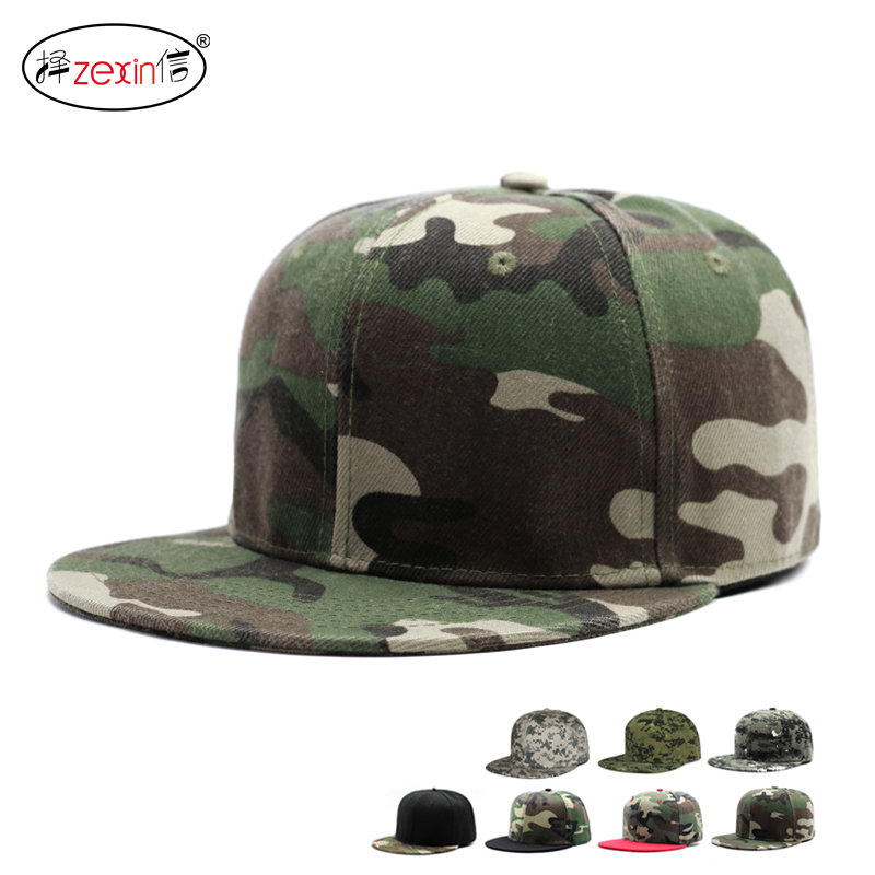 Spring and summer hip hop pin hat with man light flat street camouflage size camouflage men and women hiphop sun shade cap