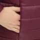 Áo khoác lông cho nữ trung và già mùa đông màu áo khoác mẹ ngắn dây kéo nhẹ xuống cotton 40-50 tuổi