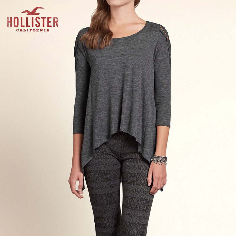 Hollister Pacific 蕾丝露肩T恤 女 82545