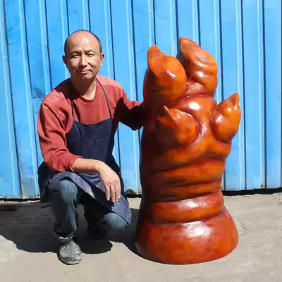 Factory direct sales simulation food fake dish custom trotter model model fake sample braised peanut trotter