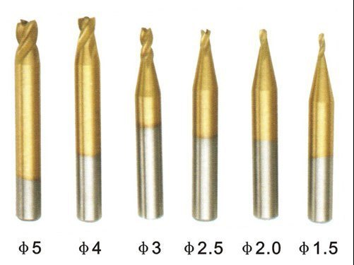 Vertical Key Machine Accessories with Key Machine Drill with Key Machine Milling Cutter Plated Titanium Milling Cutter 1 0 5 2 1 0 3 2