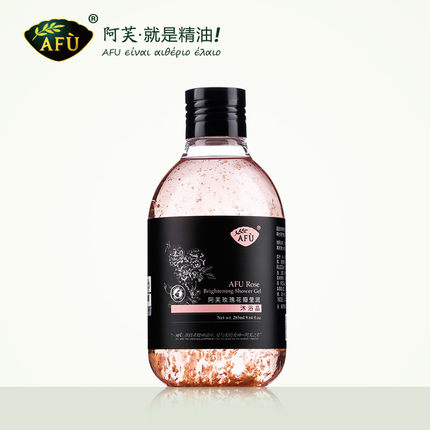 AFU阿芙玫瑰花瓣莹润沐浴晶285ml 全身水嫩沐浴乳温和清洁沐浴露