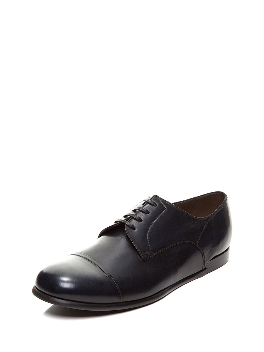 Dolce&Gabbana 黑色线拼系带休闲德比鞋