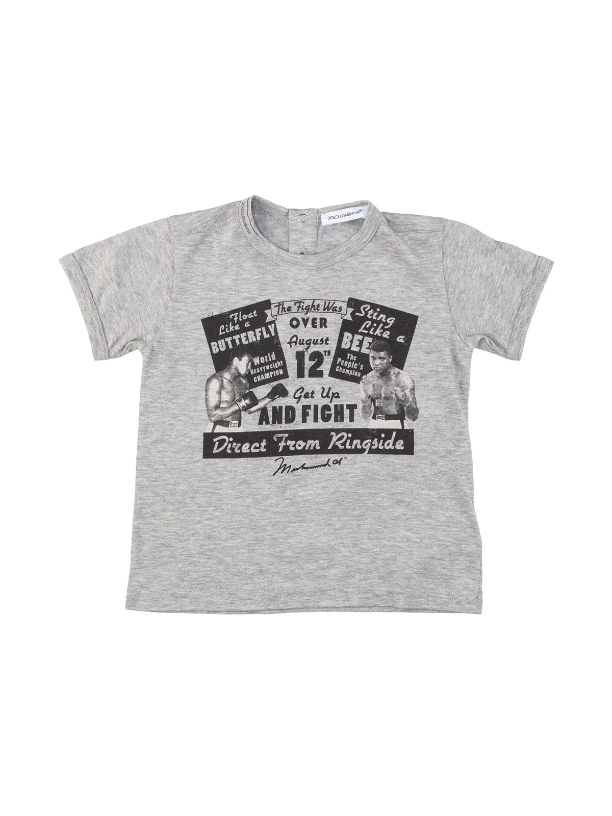 Dolce&Gabbana 灰色海报图案全棉T恤