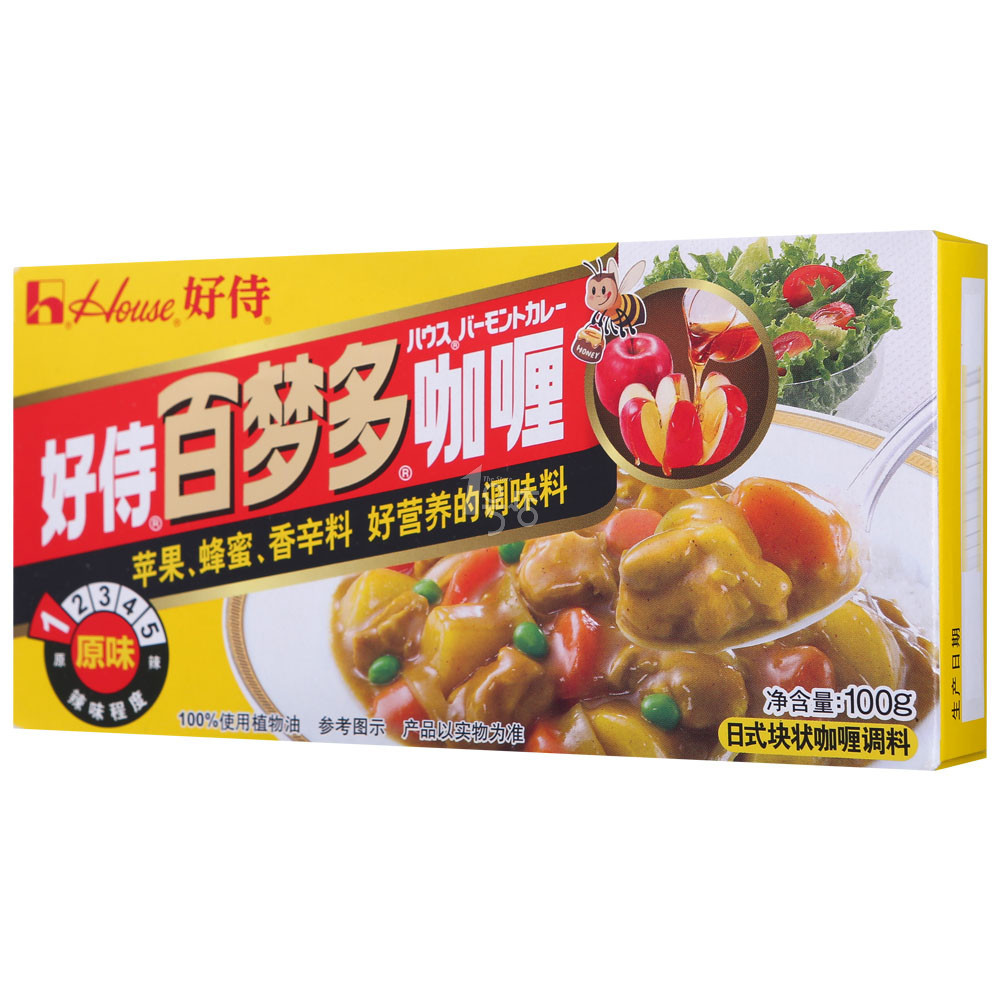 好侍 百梦多咖喱 原味 100g/盒