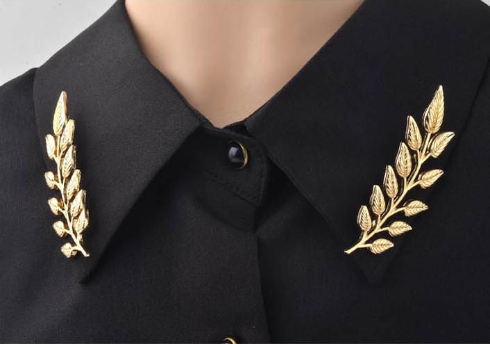Xingzhao Korean version of men's wheat collar pin men's brooch wedding festival groom suit suit badge