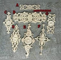 East Yang Wood Carving European Style Door Atrium Flower-style door flower solid wood flower sheet furniture applique with flower wardrobe decoration flower