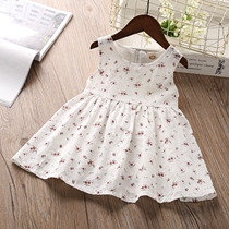 Girl Shatters Dresses Dresses Childrens Summer New Little Girl Vest With Dress Korean Version Little Fresh Baby Sleeveless Dress