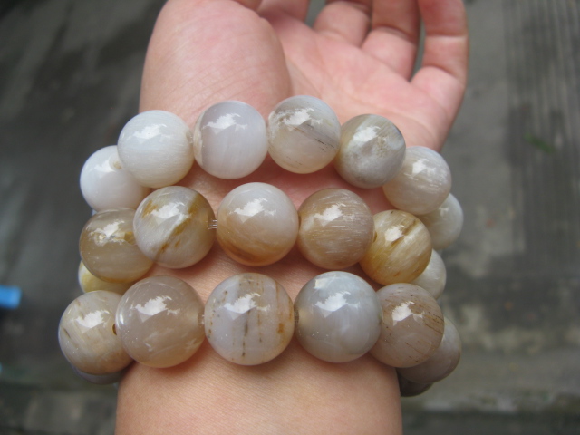 Fulai Jewelry Burmese natural ice species A cargo tree jade silicified wood fossil bracelet hand string hand loose beads direct sales
