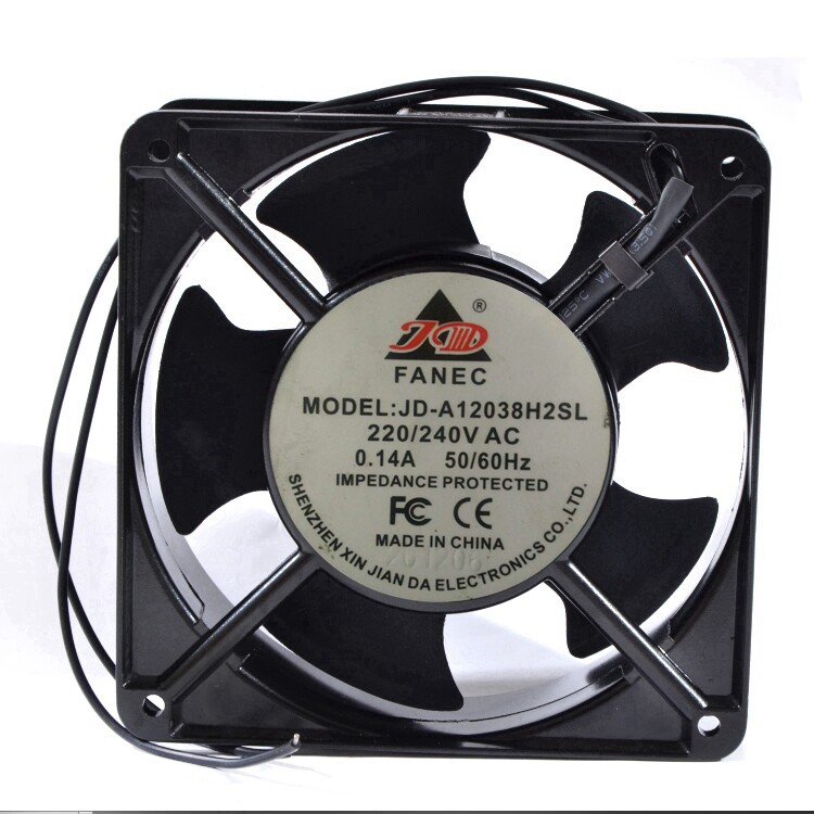 JC-A12038H2SL 220V 240V AC 0.14A 12038 12CM fan cabinet fan