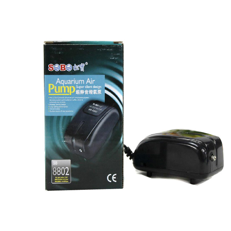 波奇网 水族用品 松宝 S8802 低噪音可调节增氧泵静音 氧气泵