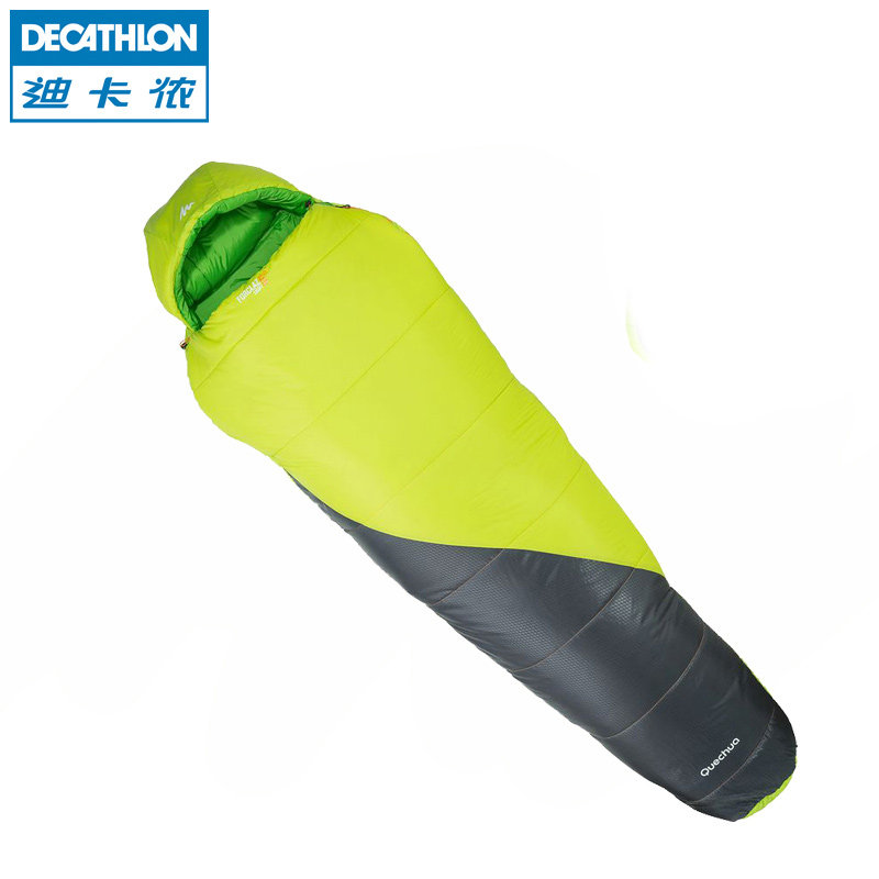 迪卡侬 户外野营睡袋 5度轻便 木乃伊妈咪式成人棉 QUECHUA