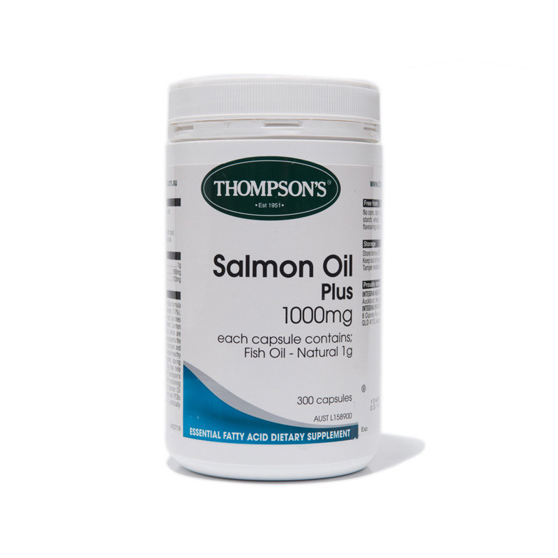 Thompson's汤普森进omega-3口无味深海三文鱼油软胶囊300粒 澳洲