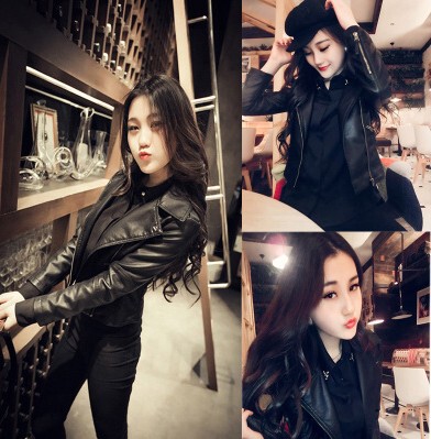 2025 New Women's Pink Short Leather Jacket for Spring and Autumn, Pu Leather Slim Fit Biker Jacket, Korean Style Thin Leather Jacket 2025 New Women's Pink Short Leather Jacket for Spring and Autumn, Pu Leather Slim Fit Biker Jacket, Korean Style Thin Leather Jacket