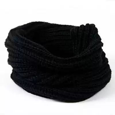 Korean version of autumn and winter, single circle, single ring collar, wool knitted scarf, warm bib, male and female couples