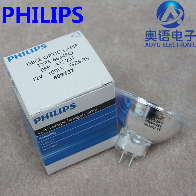 Philips PHILIPS 6834 EFP 12V100W GZ6 35409737 halogen microscopy light cup