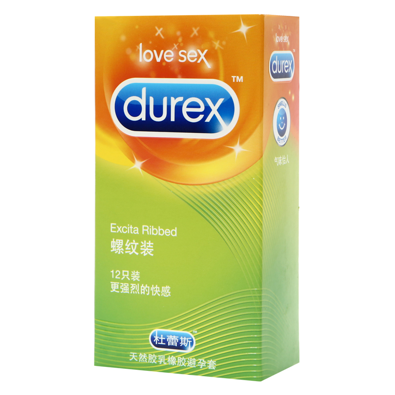 杜蕾斯避孕套 螺纹装12只 G点高潮安全套 情趣带刺成人情趣性用品