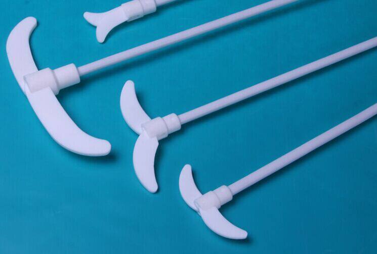 高品质聚四氟乙烯 7mmx300mm搅拌桨 带叶片搅拌棒 F4 PTFE 铁氟龙