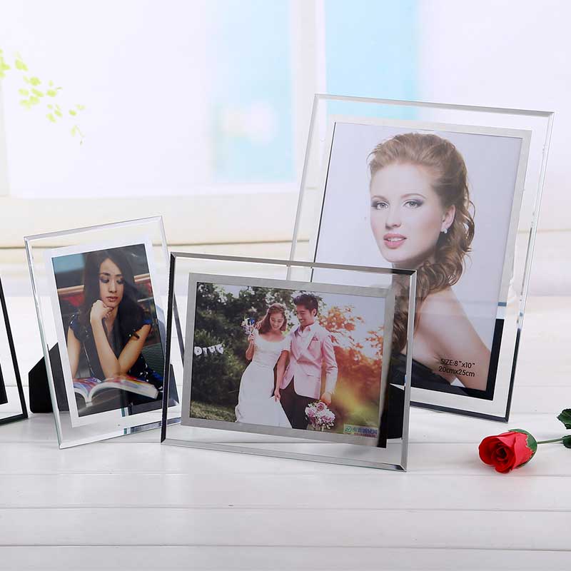 Crystal photo frame table 6 inch 7 inch 8 inch 10 inch A4 crystal glass photo frame glass crystal photo frame table