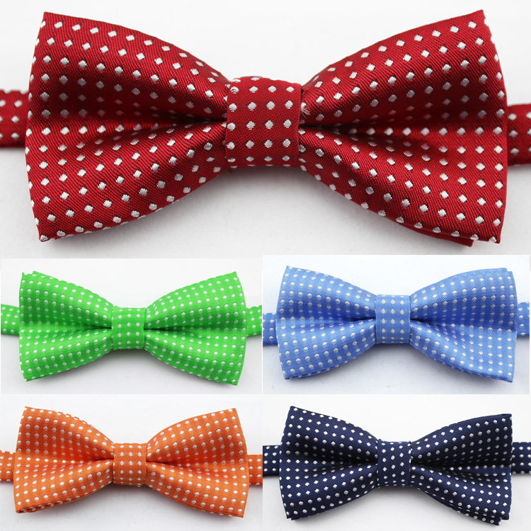 Children's men and women Children's cotton white points Tides Baby Street Dance Performance Floro Dot dots Butterfly Knot