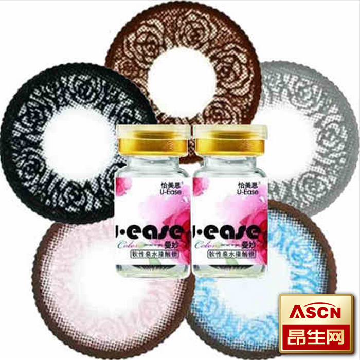 买2送盒科莱博美瞳曼妙玫瑰彩色隐形眼镜混血近视彩片年抛1片TF