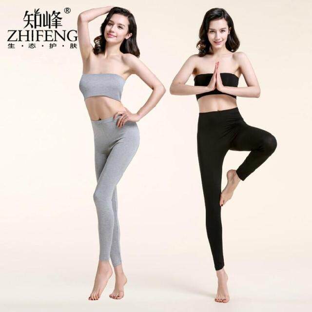 Special Bamboo Fiber Zhizhu Lady Spring and Autumn Pants Pants thin underwear large size Model 1005