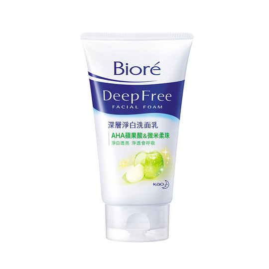 台湾官网直邮进口蜜妮Biore 深层净白洗面乳 100g
