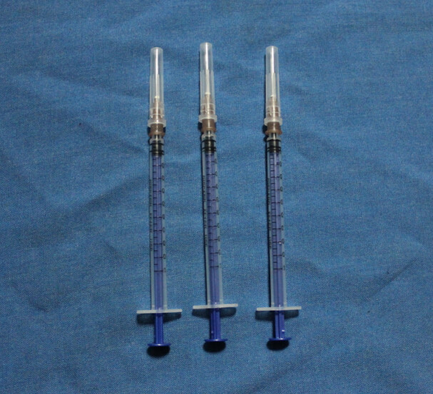 1ml individually packaged injection needle cylinder hand-push syringe 1ml