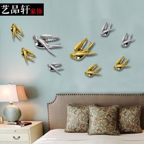 Living room wall sticker decoration swallow wall decoration creative wall decoration home accessories wall hanging European pendant
