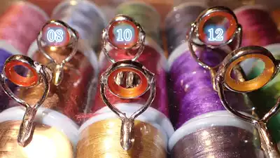 Flying rod DIY agate guide ring Top guide eye Single leg ring guide eye hook Aluminum ring