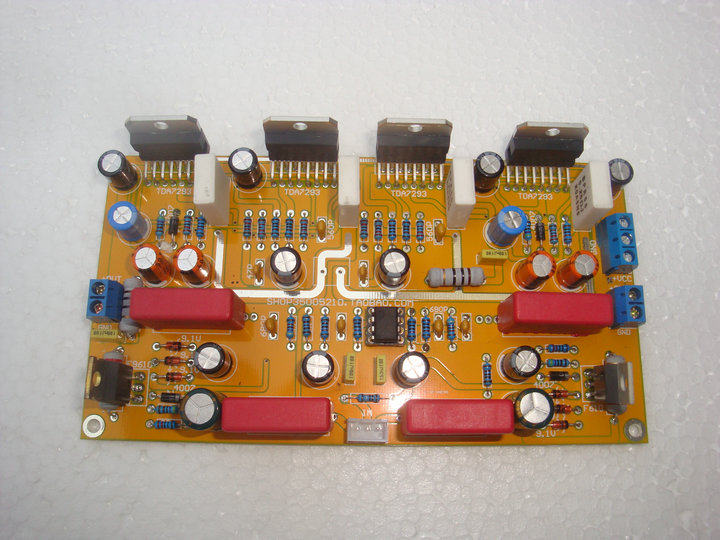2X140W TDA7293 power amplifier board in parallel with 5532 front stage