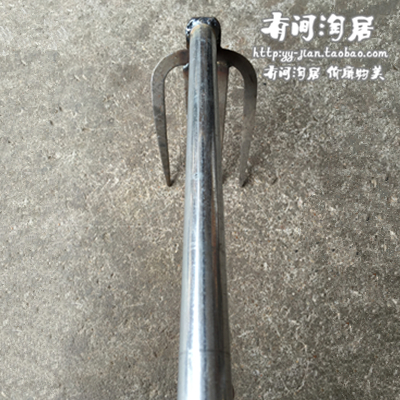 Y-JIAN Garden tools Four-tooth rake Iron handle forged agricultural tools Vegetable tools RAKE