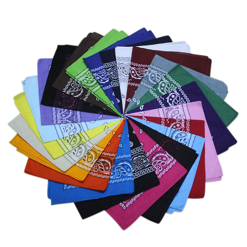 Men's and women's square towel Hip-hop dance headscarf bboy cashew headscarf Hip-hop square headscarf HIPHOP headscarf cap magic headscarf