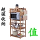 Tre hai lớp lò vi sóng ba lớp giá đỡ tre đa năng giá bếp lưu trữ giá mảnh vụn giá đỡ lò - Kệ kệ đựng sách Kệ
