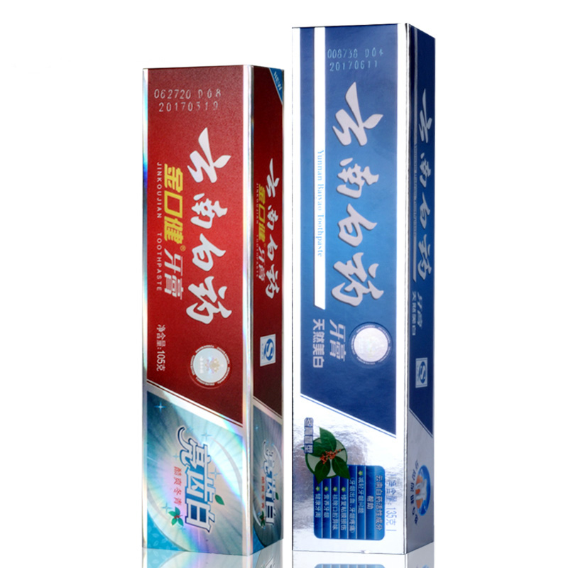 云南白药牙膏 冬青香135g+金口健酷爽冬青105g 养护牙龈